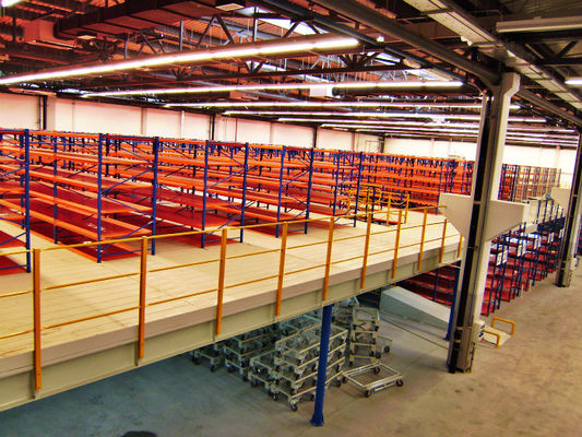 O vertical levanta sistemas do assoalho da plataforma, mezanino de racking revestido pó da pálete