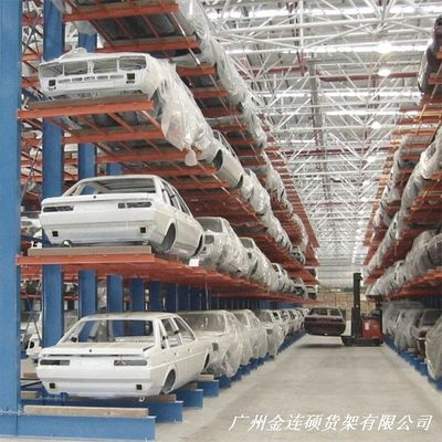 Stainless Steel Cantilever Storage Racks , High Density Metal Storage Shelves