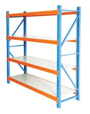 Adjustable Medium Duty Racking 2m - 8m Goods Shelf For Supermarket And Warehouse