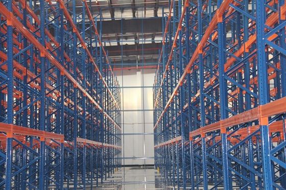 Sistema resistente d'acciaio di racking del pallet di colore arancio blu L2700*D1000*H6000