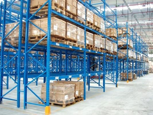 High Density Storage System Heavy Duty Pallet Racking , Pallet Storage Racks