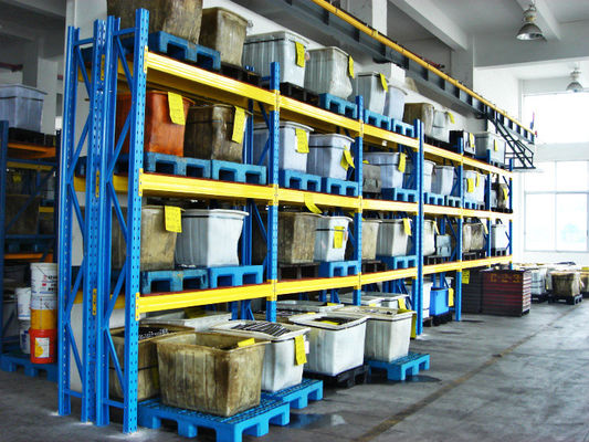 Heavy Duty Selective Pallet Racking With Plywood Deckin , Steel Racking Systems