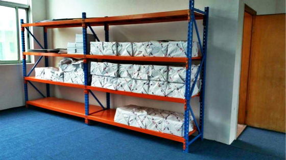 Medium Duty Wide Span Racking , Long Span Shelf With Step Beams