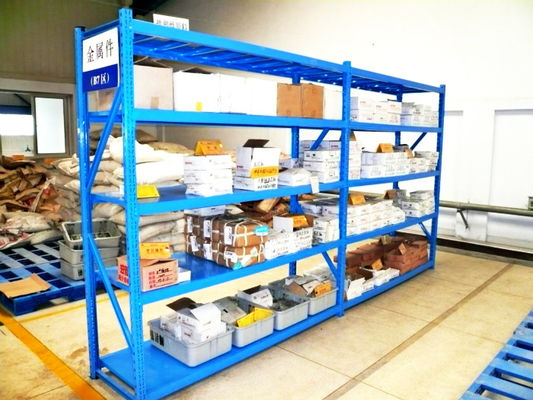 4000mm Height Long Span Heavy Duty Pallet Racking With Powder Coat Paint Finish