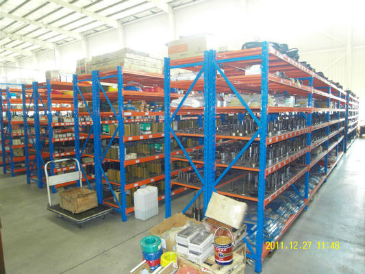 Racking longo alaranjado azul padrão do período do trabalho manual para o equipamento/ferramentas