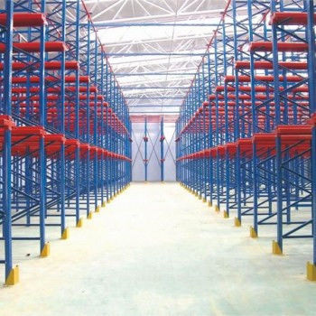 Drücken Sie zurück die Autokino-Palette, die 3.9m Strahl für logistisches, Blau/Orange stark beansprucht