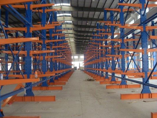 light duty Long arm Cantilever Racking System 2.5M - 6M for warehouse storage