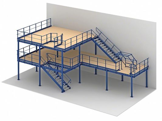 Steel Structure Platform Storage Systems Office Mezzanine Floors
