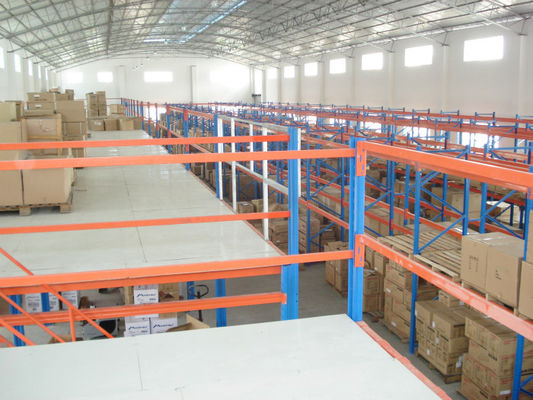 500kg Professional Steel Shelf Supported Mezzanine For Warehouse , Office