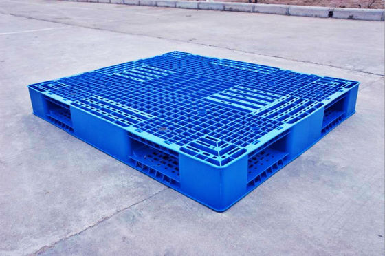 Palettes en plastique d'exportation latérale simple avec les tubes en acier à l'intérieur, 1000×1000×150