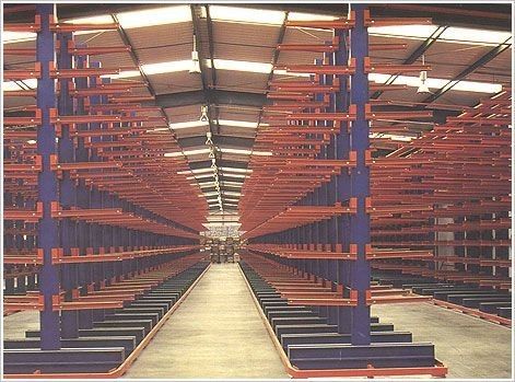Adjustable Industrial Cantilever Storage Racks Double Arms For Slender Goods