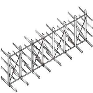 Garage Cantilever Steel Bar Stock Storage Racks 1.5m - 6m Vertical Goods Shelf