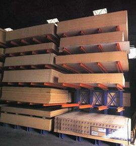 Warehouse 12m Modular Cantilever Storage Racks , Customized Long Span Shelving