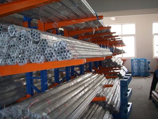 Warehouse 12m Modular Cantilever Storage Racks , Customized Long Span Shelving