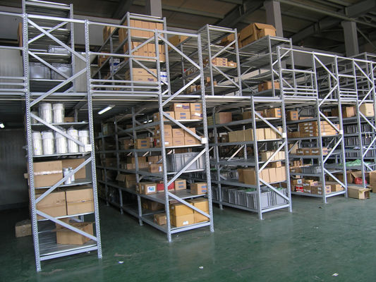 Doppeltes Bereichs-Regal-Gestell-Mezzanin-Racking-System für Lager-Speicherblaustahl